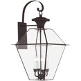 thumbnail image 7 of 15 inch 4 Light Bronze Outdoor Wall Lantern Pendant Lighting Fixture with Clear Beveled Glass Shade backed with Hand Crafted Solid Brass material for patio, front porch, entryway and more, 7 of 7