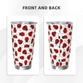 thumbnail image 3 of Fuzoiu Ladybug And Heart Print 20oz Tumbler, Stainless Steel Vacuum Insulated Car Cup, Insulated Coffee Mug,Travel Mug with Lid,Thermal Cup for Outdoor-Straw Two-piece Set, 3 of 8
