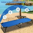 thumbnail image 4 of Yardi Yarda Compact Military Bed, Portable Camping Bed for Outdoor Hiking, Lightweight Bed with Storage Pockets for Outdoor as Yard, Blue, 4 of 12