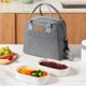 thumbnail image 5 of Bolsa De Almuerzo Bolsa De Almuerzo Multiusos De Gran Capacidad Soporte De Caja De Almuerzo Fácil De Limpiar Con Correa De Hombro Desmontable Ajustable Para Picnic Al Aire Libre Oficina Escuela Methold HA021278-00, 5 of 7