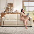 thumbnail image 5 of COPIAE 86 Inch Sofa with Extra Deep Seats Oversize,2 Seater Sofa for Living Room, Modern Couch and Sofa, Comfy Armrests and Seats and Backrests, Easy Installation,Chenille Fabric Beige, 5 of 13