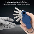 thumbnail image 5 of YUNOVA Waterproof Key Organizer for Airtag Case,Mini Key Holder for Airtag,Anti-lost Silicon Airtag Holder Case GPS Tracker Car Keys Finder Item Locator with Keychain,Car Key Fob (Up to 5 Keys), 5 of 6
