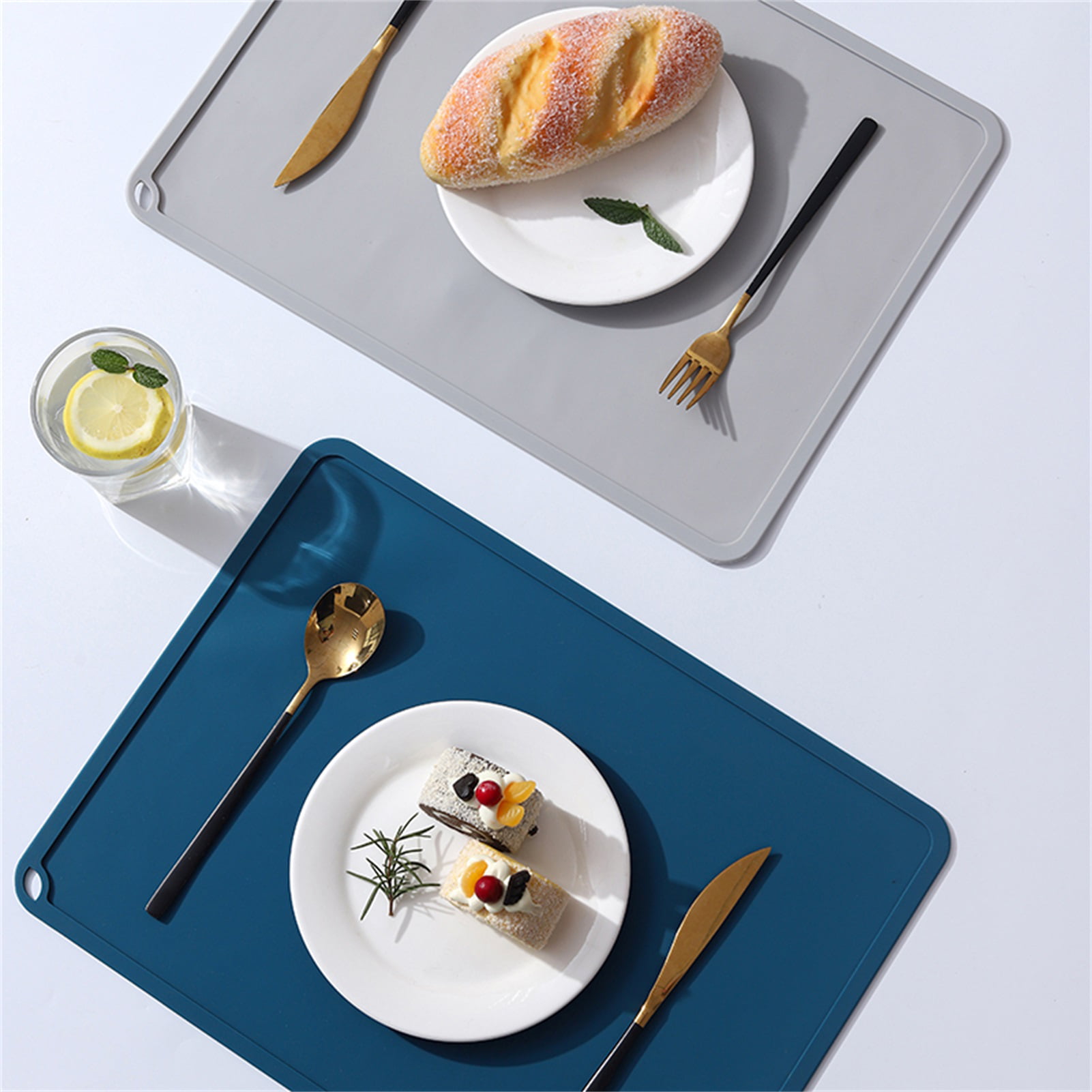 Walbest Food Grade Silicone Placemat with Hanging Hole Anti-scalding Heat  Insulation Table Mat for Dining Room