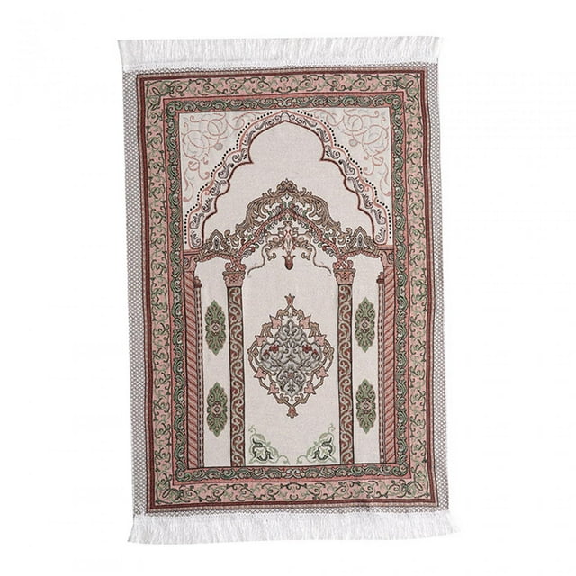 jifeng Muslim Mat Pray Rug Floor Carpet Prayer Rug for Travel Women Men Prayer Room A