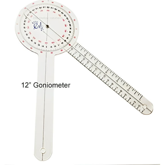 EMI Plastic 12" Goniometer 360 Degree ISOM - 12" EGM-422