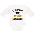 thumbnail image 3 of Inktastic Congrats My Aunt Graduated with Cap Boys or Girls Long Sleeve Baby Bodysuit, 3 of 5