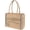 Belle Jardiniere, variant on KAF Home Jute Grocery Tote Bag, Reusable Beach Bag with Interior Pocket and Handles, Belle Jardiniere, 12.5 x 17 x 7 in