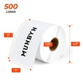 thumbnail image 4 of MUNBYN 4x6 Thermal Direct Shipping Labels, 500 Labels Roll ,Waterproof Self Adhesive Stickers White, 4 of 8