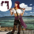 thumbnail image 5 of Wovilon Halloween Pirate Costume Medieval Linen Pirate Bandana And Belt Costume Halloween Bandana And Belt Costume Fashion Trends, 5 of 6