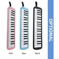thumbnail image 2 of 37 Keys Melodica Instrument Melodica Air Piano Keyboard with 2 Soft Blow Pipe 2 Blowing Nozzles Melodica Wind Instruments with Carrying Bag for Beginners Adults Gift, 2 of 6