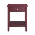 thumbnail image 4 of Linon Luster 1-Drawer Wood End Table in Merlot Red, 4 of 12
