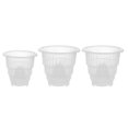thumbnail image 2 of White Resin Flower Pot for Home Decor Durable and Breathable Planter for Succulents 15cm and 12cm Diameter, 2 of 5
