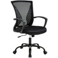 thumbnail image 1 of FDW BestOffice Mid Back Mesh Executive Chair, Armrests and Lumbar Support Swivel, Adjustable, Black, 1 of 8