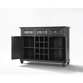 thumbnail image 5 of Crosley Cambridge Sideboard Cabinet W/Wine Storage Mahogany-Color:Black, 5 of 5