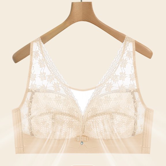 Gufahion Women's Push Up Bras Lace Bras for Women Wireless, Everyday Bras Comfy Bras for Women T-Shirt Bra, Gifts for Her
