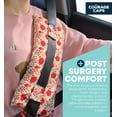 thumbnail image 4 of Comfort Care Seatbelt Pillow - Post-Surgery Recovery Cushion - Mastectomy & Hysterectomy Support - Breast Cancer Awareness, 4 of 7