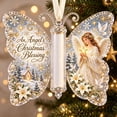 thumbnail image 4 of Christmas Cash Gift Butterfly Ornament, Acrylic Holiday Money Holder Ornament with Built-in Clear Compartment, Hanging Christmas Tree Cash Holder, Decor for Christmas Tree, Window, Car, Holiday Gift, 4 of 8