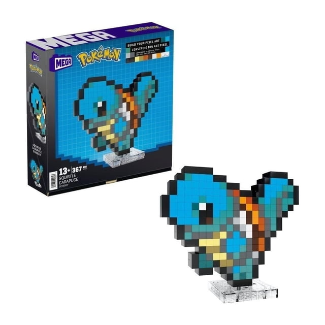 Juguete de Construcción Mega Pokémon Squirtle Píxel