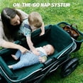 thumbnail image 3 of Anthem4 Quad All-Terrain Wagon Stroller with Easy Push and Pull, Removable XL Canopies, and Sturdy, Safe Folding for Storage and Transport, Sea Moss, 3 of 5