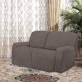 thumbnail image 2 of Easy-Going Stretch Loveseat Recliner Sofa Slipcover with Pocket Couch Cover for 2 Cushion Couch, Taupe (Loveseat not included), 2 of 8