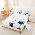 thumbnail image 2 of Erosebridal Boys Girls Soccer Print Full Size Sheets 4-Piece,Sport Gamer Bed Sheets for Kids Teens,Super Cozy Room Decor, 2 of 5
