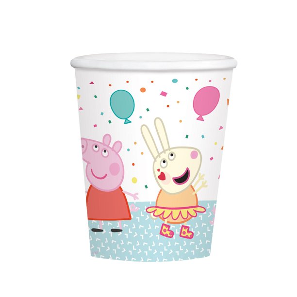 Peppa Pig - Vaso para Fiesta de Papel - Pack de 8 (Multicolor)