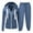 Navy, variant on Sweatsuits Women 2 Piece Outfit, Prolriy Fall Wide Leg Pants Set Leisure Zip up Sweatsuits Lounge Sets for Women Black L