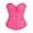 Hot Pink, variant on FASHOFT Beige Renaissance Corset Top For Women Solid Color Strapless Boned Slim Fit Tummy Control Bustier Waist Cinching Body Shaping Everyday Top Bustier Top L