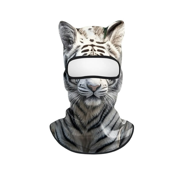 (2 Pack) 3D Cat Animal Face Ski with Ears for Outdoor Music Festivals Raves Halloween Parties and Winter Sports