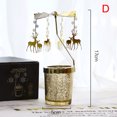 thumbnail image 3 of CAROOTU Christmas Mood Heat-Powered Spinning Candleholder Metal Rotating Light for Home, 3 of 6
