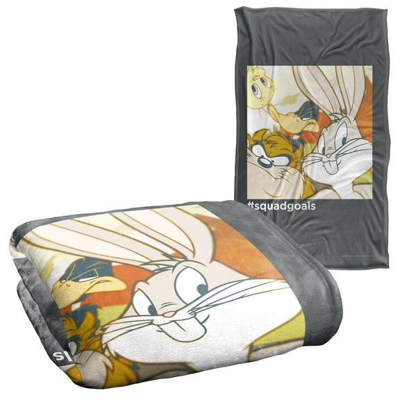 Looney Tunes Blanket, 36"x58", Squad Goals Silky Touch Super Soft Throw