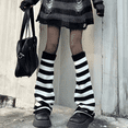 thumbnail image 2 of Autumn And Winter Horn Wide Leg Wool Knee Protector Warm Thin Leg Socks Black, 2 of 4