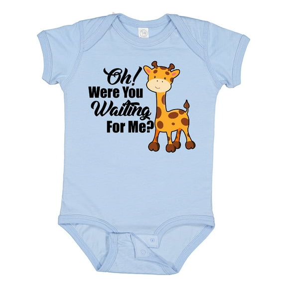 Inktastic Oh Were You Waiting for Me with Baby Giraffe Boys or Girls Baby Bodysuit