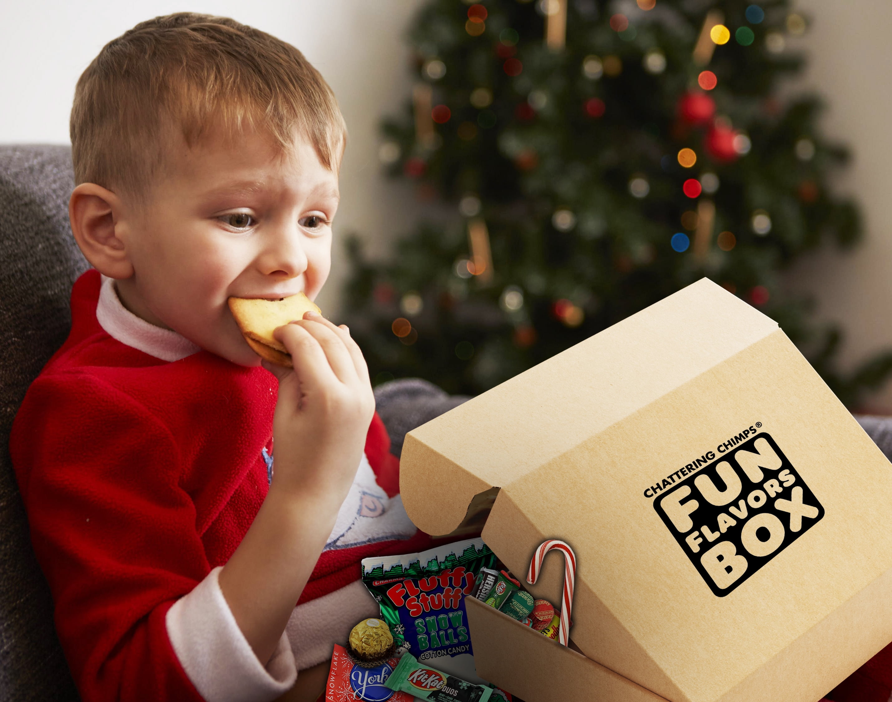 Fun Flavors Box Candy Snack 50 Count Variety Pack Christmas Stocking Stuffers