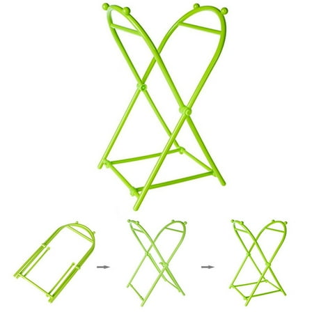 LEORX Trash Bag Support Stand Plastic Green 1Set