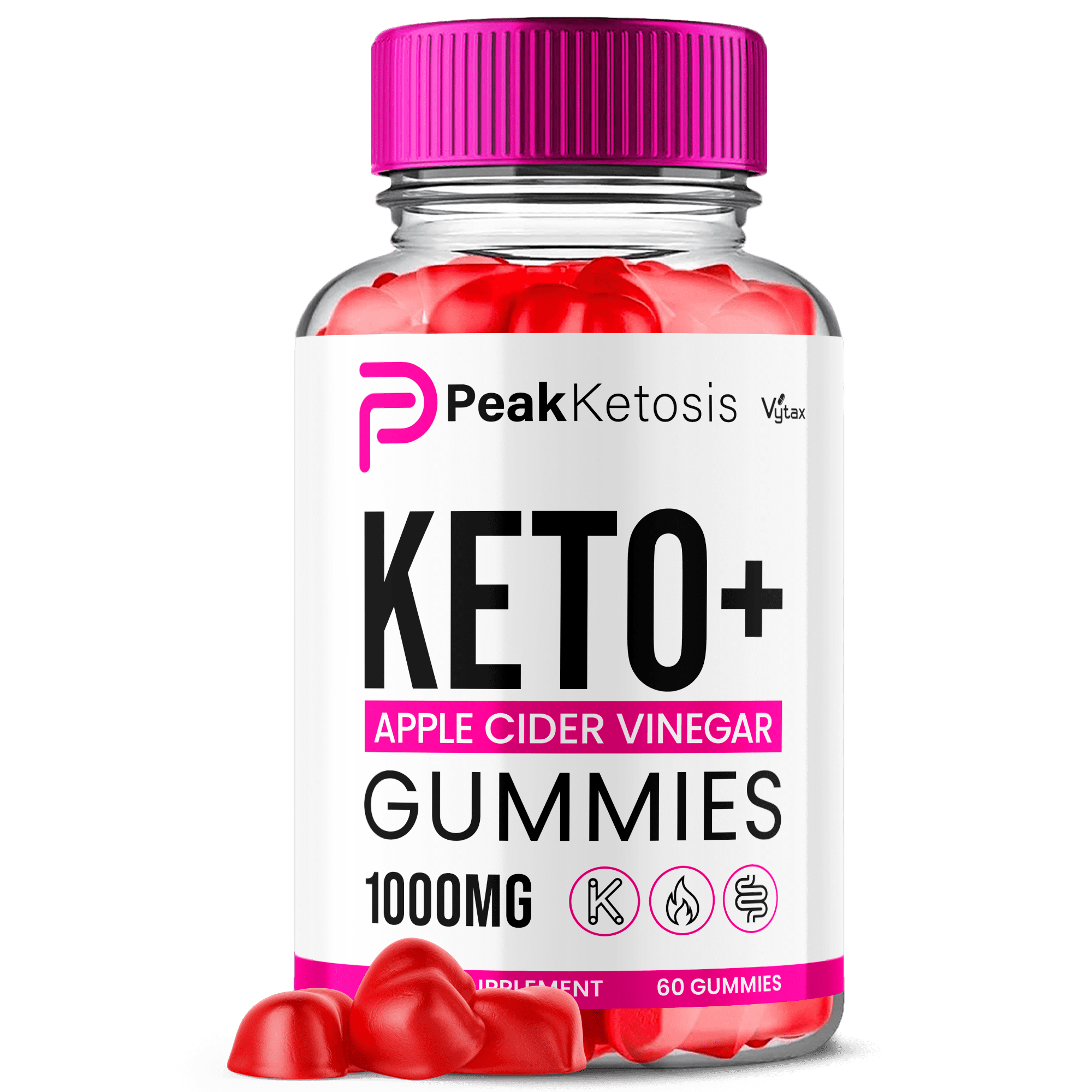 Peak Ketosis Keto ACV Gummies Maximum Strength Weight Management Supplement 60 Gummies