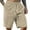 Beige, variant on MIXUE Mens Shorts Summer Solid Color Stylish Flannel Casual Comfortable Breathable Mens Workout Shorts Beachwear,Brown,L