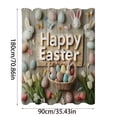 thumbnail image 3 of EGNMCR Bathroom Rugs, Rugs for Living Room, Area Rug, Bath Mat Spring Easter Bunny Patterns Shower Curtain And Bathroom Window Curtain Washable Polyester shower curtain, 3 of 6