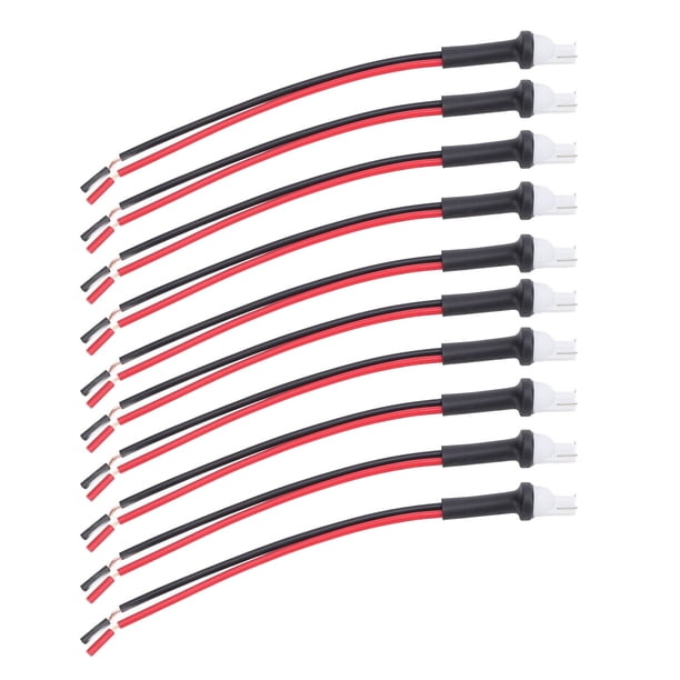 Cable Extendido De Enchufe Macho T10, 10 Piezas Conector De Enchufe De Arnés De Extensión T10 De Larga Duración Ajuste Universal Para Luces De Freno Para Luces De Señal De