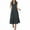 Dark Gray, variant on Up to 30% off Summer Dress, Women's Fashion Casual Solid Color V-Neck Pullover Sleeveless Pullover Long Dress(Wine,S)