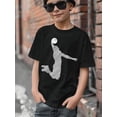 thumbnail image 3 of Kid Boy's Summer Tops Basketball Player Print Comfy Regular Fit Casual T-shirts With Short Sleeve Size 7-15, 3 of 9