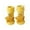 Z2Yellow, variant on lnmuld Kids Socks Baby Winter Non- Floor Socks for and with Grip for Safe Crawling Size:0-6 Months
