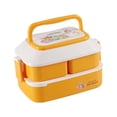 thumbnail image 1 of DOLITY Children Lunch Box Lightweight Food Containers for Fishing Dining Out Office Yellow, 1 of 7