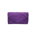 thumbnail image 2 of Sonducket Bolso de hombro para mujer, reemplazo portátil, Color sólido, elegante, a la moda, para banquete, Rectangular, para niñas, tipo sobre, bolsos Bolsas de mensajero y de hombro Púrpura Sonducket AP012764-03, 2 of 6
