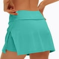 thumbnail image 3 of Roncen Women's Casual Split Short Skirt with Built-in Shorts - Sporty High-Slit Skirt for Running, Yoga, Tennis, and Gym Workouts - Stretchy Comfort Fit Activewear for Women, 3 of 7