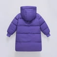 thumbnail image 6 of REDARER Kids Long Puffer Coat Solid Color Down Jacket, Winter Warm Thickened Outerwear for Boys and Girls, Windproof Cold Weather Coats,Size:7-8 Years, 6 of 9