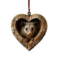 thumbnail image 2 of karymi Heart-Shaped Animal Ornament Set with Woodland Creatures Resin Christmas Decor for Tree Hanging and Nature Inspired Home Accents Mens Christmas Gifts Womens Gifts for Christmas, 2 of 6