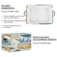 thumbnail image 3 of Starfish Conch Palm Leaves Square Storage Bins with Handles Collapsible Containing Box 2 Packs, 3 of 9