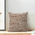 thumbnail image 3 of Brown Cream Polka Dot Pillow Covers 18x18 Inch Set of 2 Boho Outdoor Decor Throw Pillows for Couch Modern Design Watercolor Aesthetic Decorative Cushion Cases for Home Sofa Bed Decorations, 3 of 6
