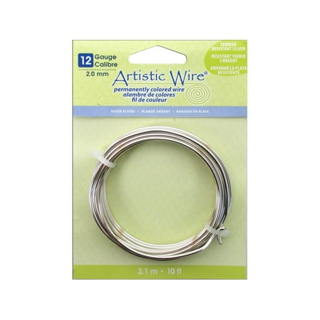 Artistic Wire 12Ga Tarnish Resistant Silver 10ft